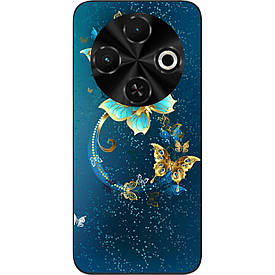 Чохол силіконовий Case для Tecno Spark 30C 4G (kl5) з картинкою Красиві метелики