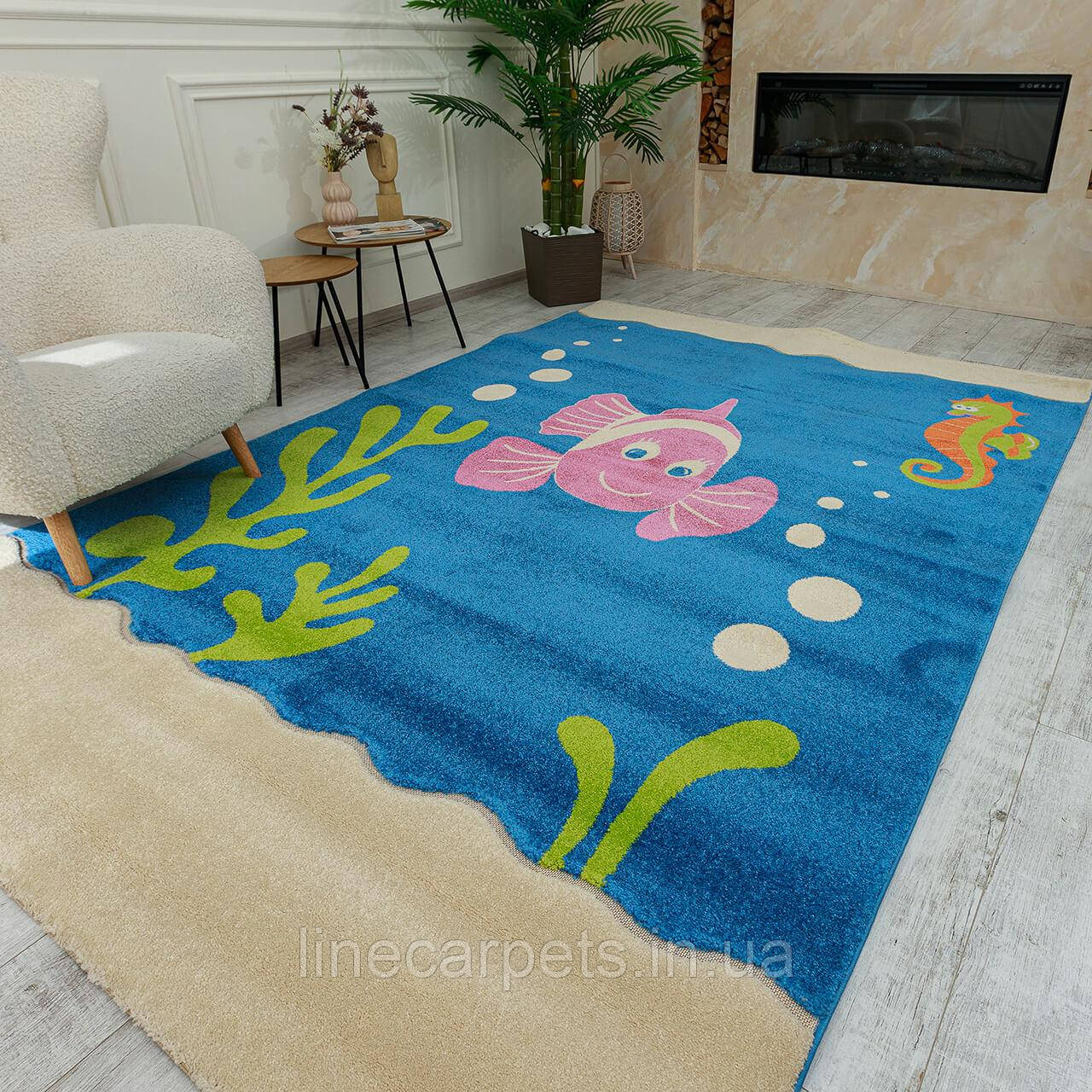 Дитячий яскравий килим Немо FULYA 8C95B blue, фото 1
