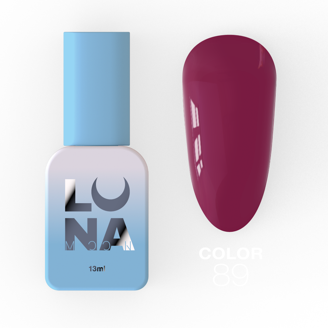 Гель-лак Luna Color No89, 13 мл (насичений пурпуровий)