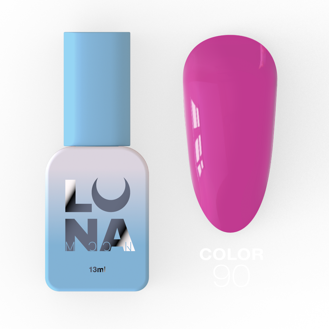 Гель-лак Luna Color No90, 13 мл (фуксія)