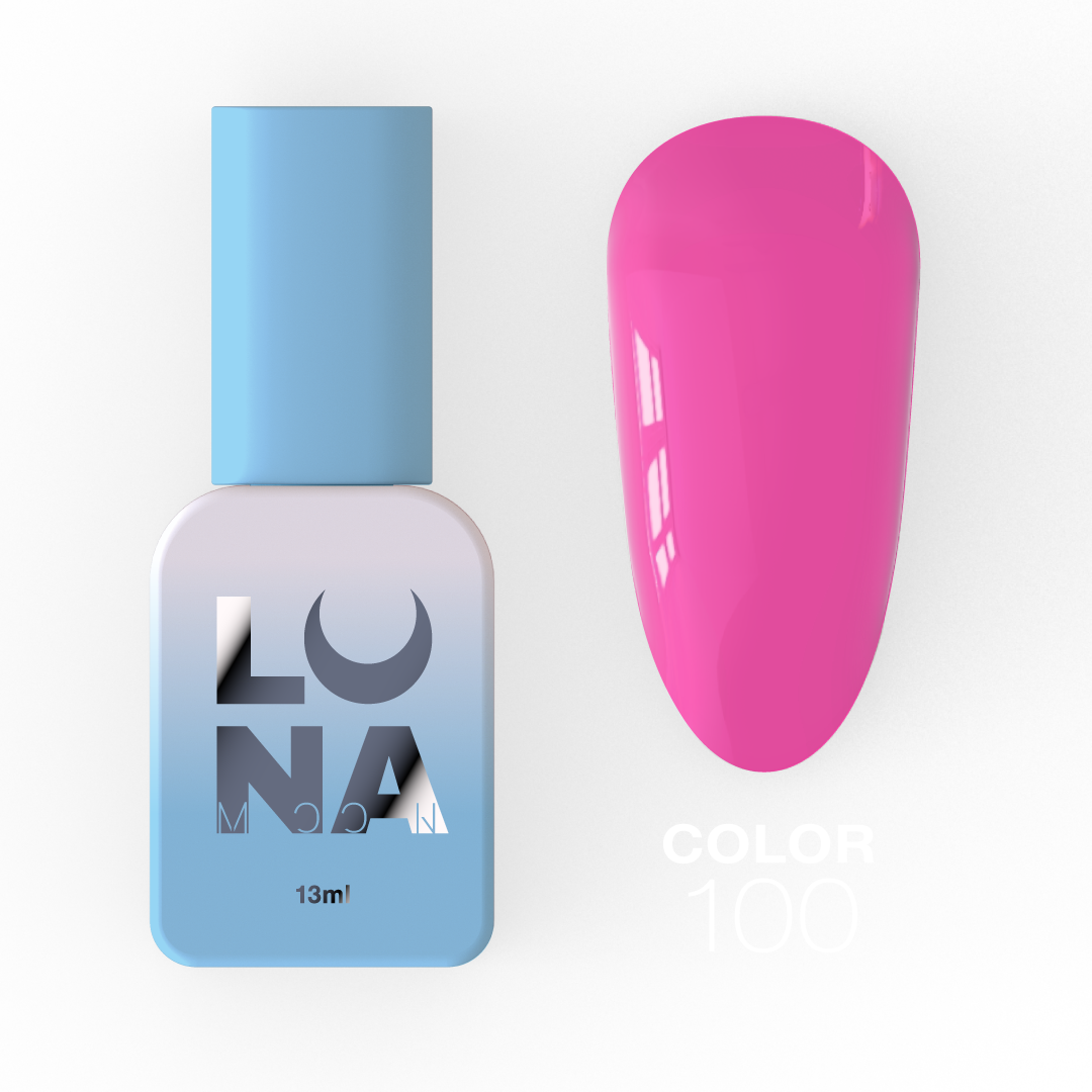 Гель-лак Luna Color No100, 13 мл (яскраво-бузковий)