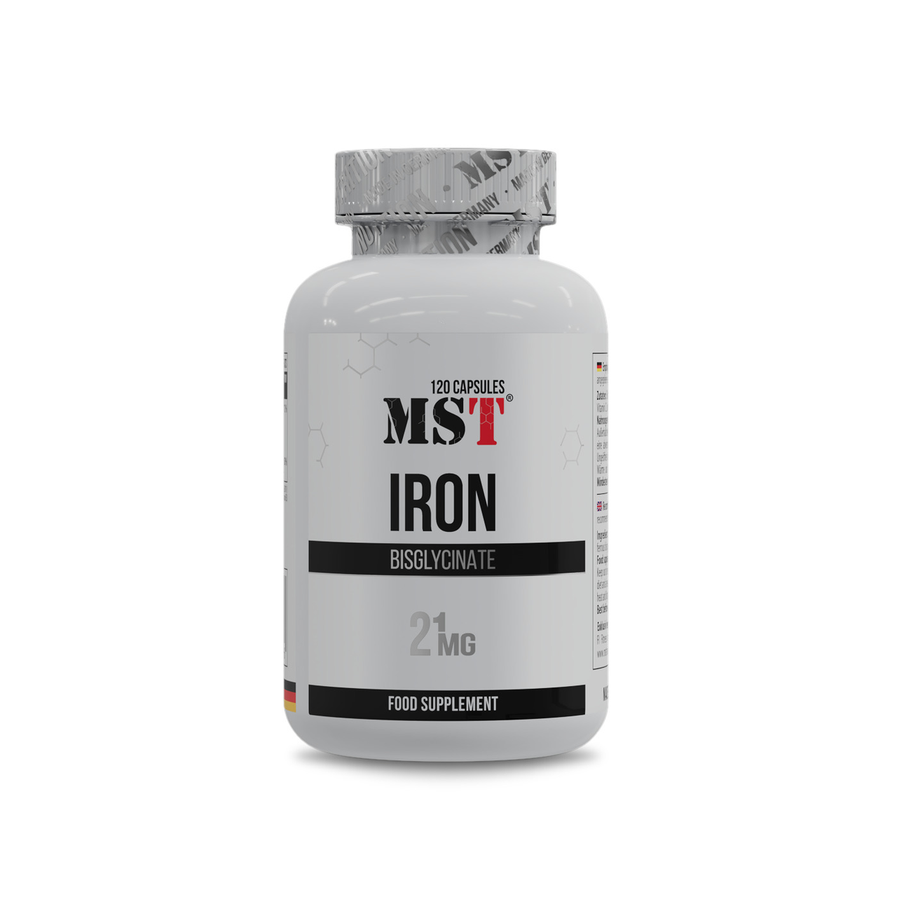 MST Iron Chelate 21 mg + Vitamin C 120 caps, фото 1