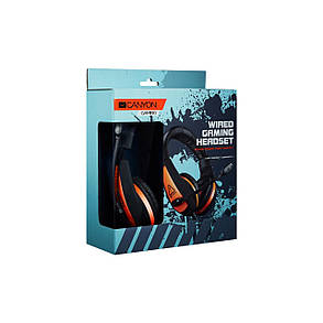 Навушники Canyon CND-SGHS1A Black/Orange, фото 4