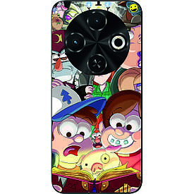 Силіконовий чохол Case для Tecno Spark 30C 4G (kl5) з картинкою Гравіті Фолз герої
