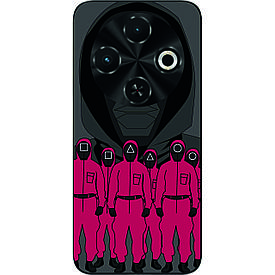 Силіконовий чохол Case для Tecno Spark 30C 4G (kl5) з картинкою Гра в кальмаращики