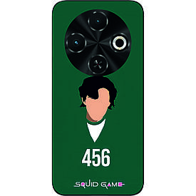 Силіконовий чохол Case для Tecno Spark 30C 4G (kl5) з картинкою Гра в кальмара Гравець 456