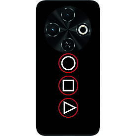 Силіконовий чохол Case для Tecno Spark 30C 4G (kl5) з картинкою Гра в кальмара Логотип