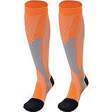 Гетри футбольні ігрові, тренувальні, спортивні, унісекс, розмір S (EU 34-38), колір помаранчевий, фото 3