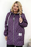 Куртка для пишних дам "Плащовка". Розміри: 48-50, 52-54, 56-58, 60-62, фото 7