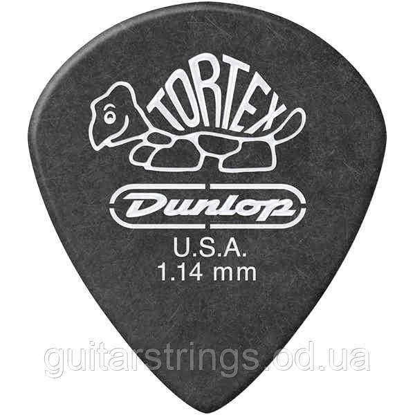Медіатор Dunlop 482R1.14 Tortex Pitch Black Jazz III 1.14 mm, фото 1