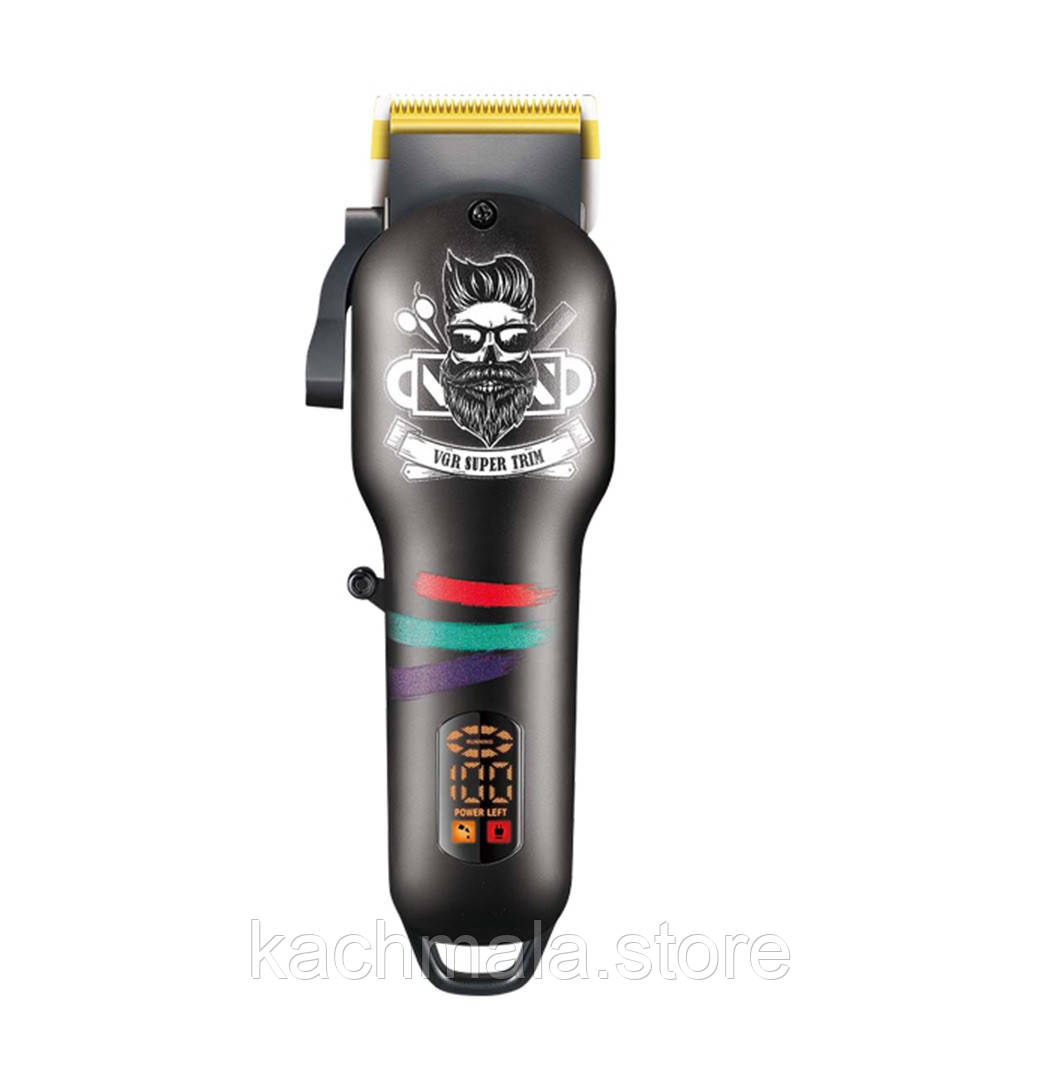 Тример для бороди і волосся VGRHP-V-699B акумуляторний USB зарядка чорний