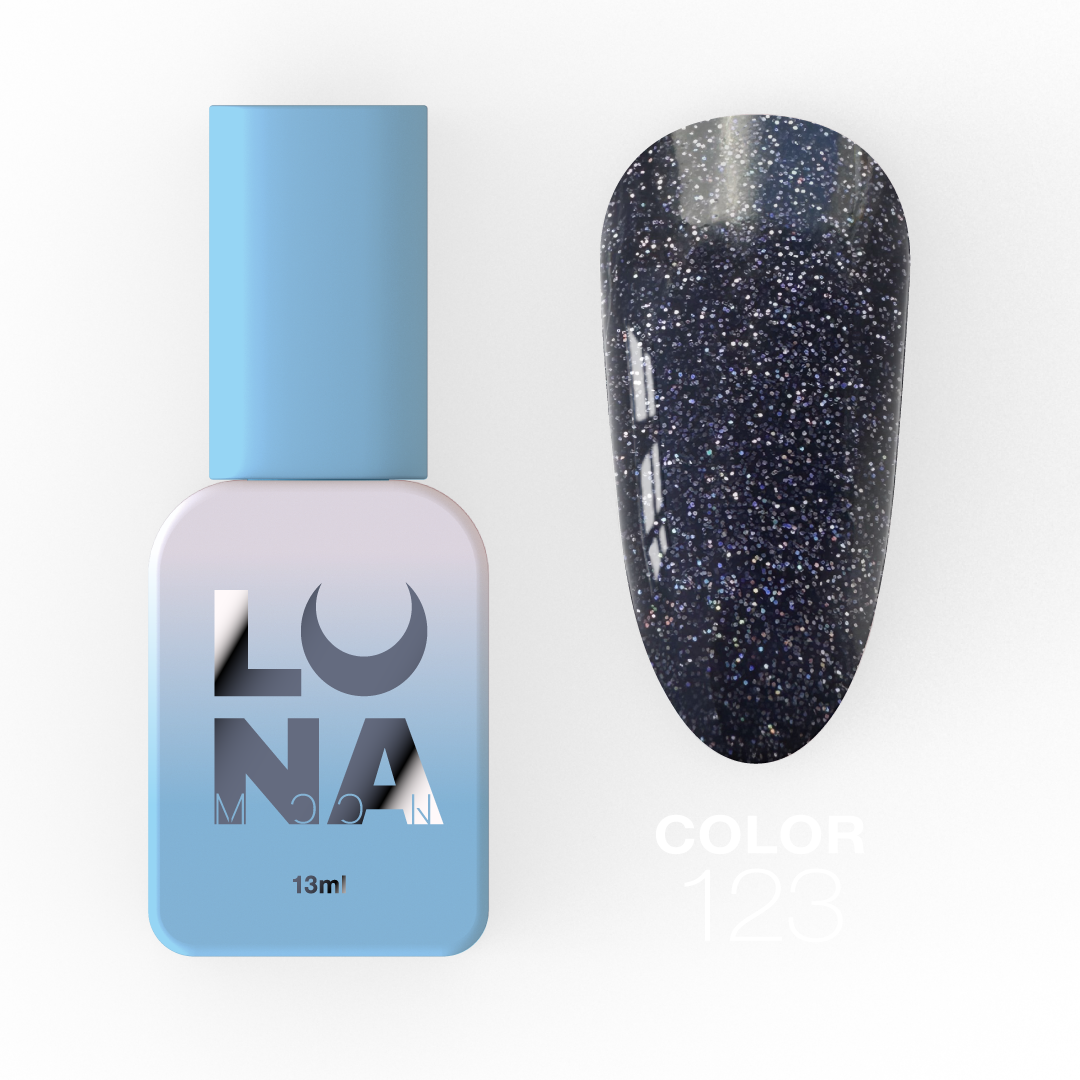 Гель-лак Luna Color No123, 13 мл (фіолетово-синій із шимером)
