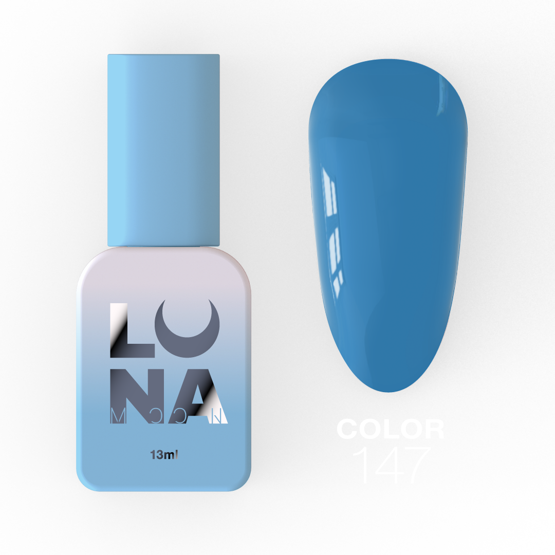 Гель-лак Luna Color No147, 13 мл (яскравий блакитний)