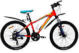 Алюмінієвий підлітковий 24 Shark (вилка Lockout) гірський велосипед, фото 2