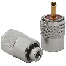 Штекер UHF (RG-58), під кабель, накрутка, латунь