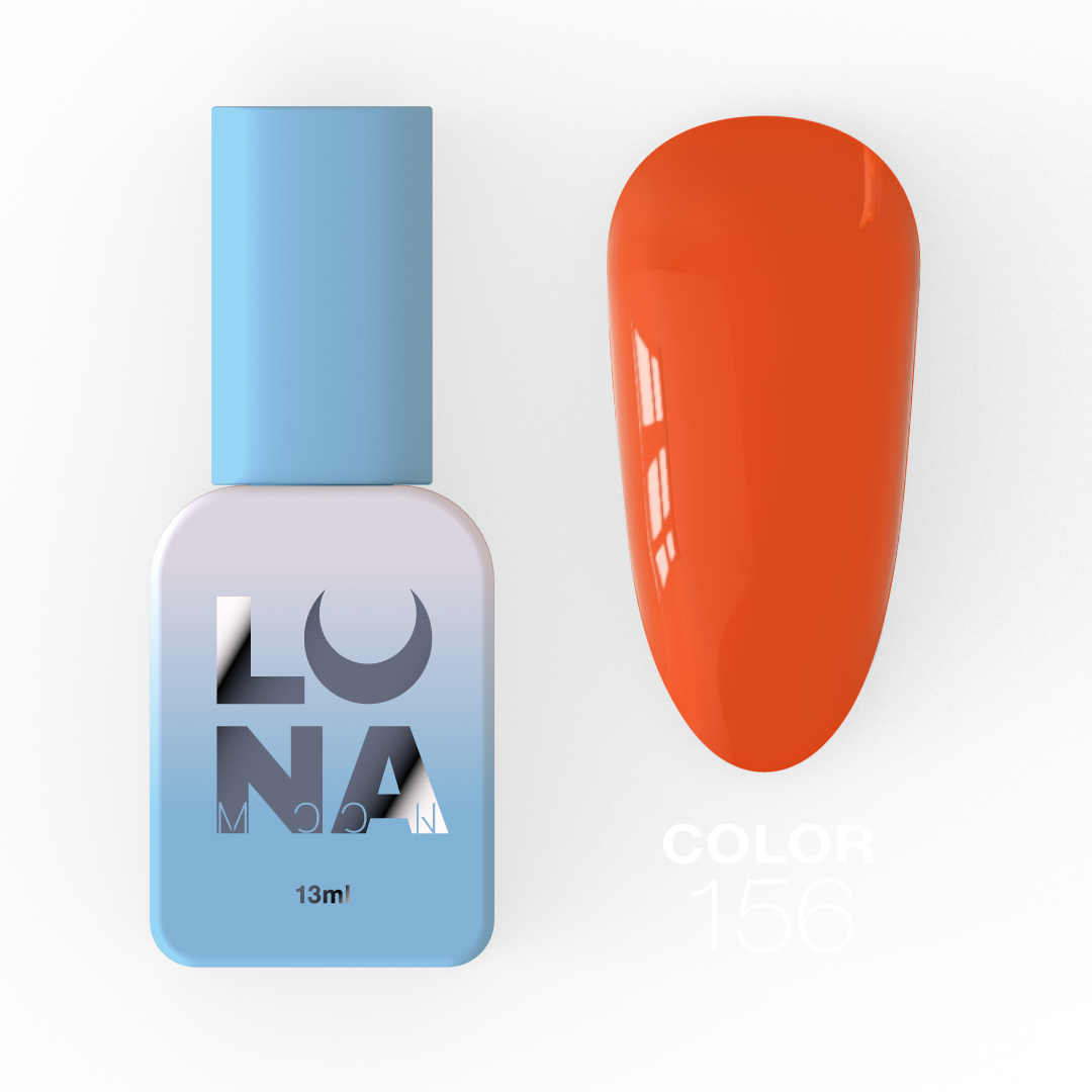 Гель-лак Luna Color No156, 13 мл (яскравий кораловий)