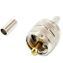 Штекер UHF (RG-58), обтискний, латунь