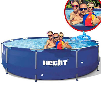 Басейн 300х76 каркасний 4383л Hecht круглий  3476 Bluesea