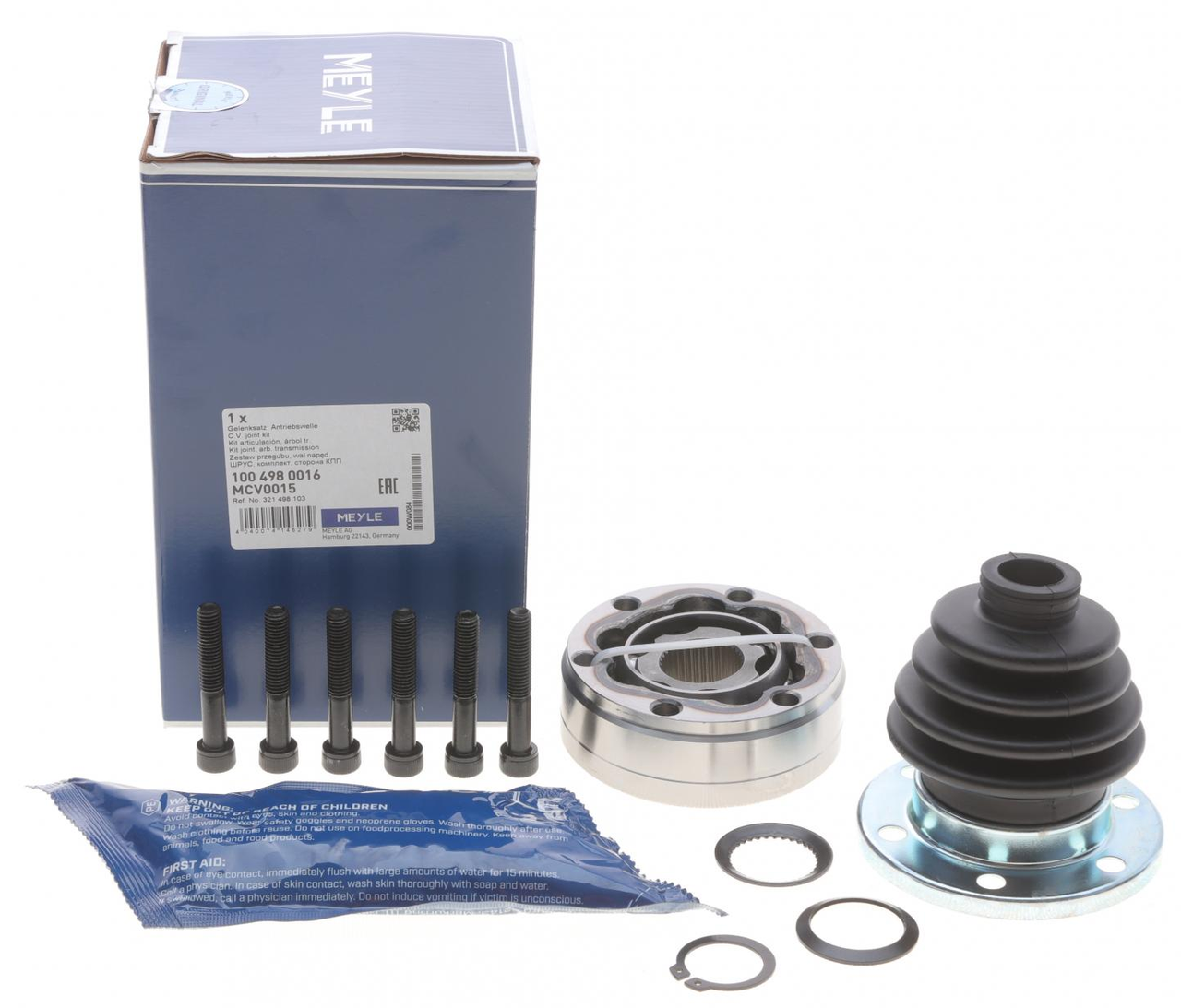 ШРУС внутр. з пильником VW,AUDI,SEAT  Meyle 100 498 0016, фото 1
