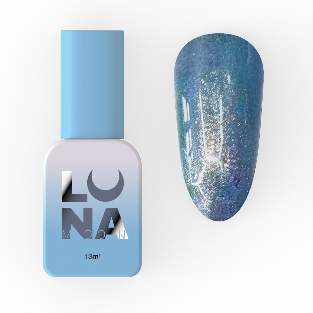 Гель-лак Luna Color No205, 13 мл (синьо-блакитний із шимером)