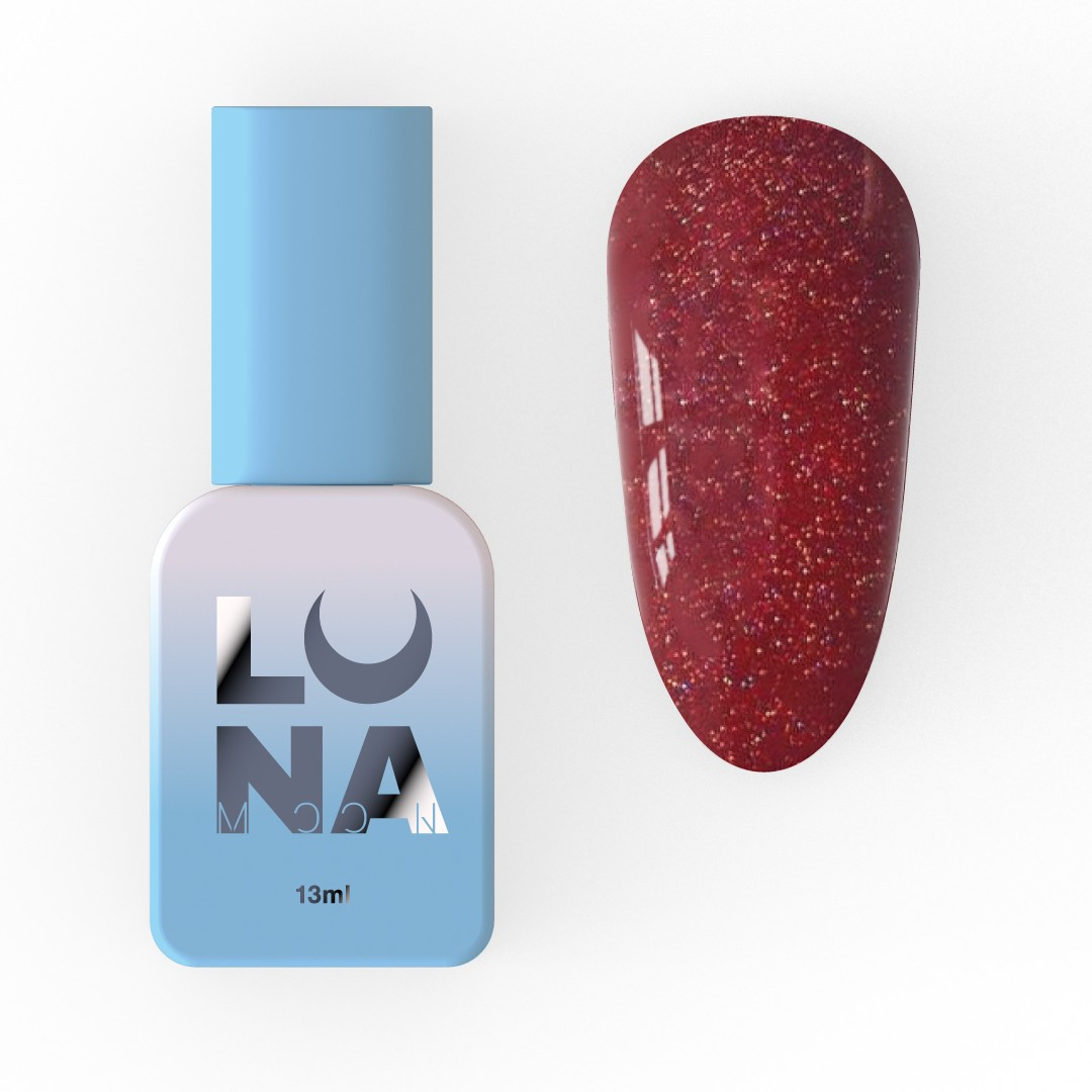 Гель-лак Luna Color No228, 13 мл (червоний із шимером)