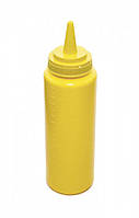 Пляшка 240 мл для соусів і сиропів зі шкалою ЖОВТА
