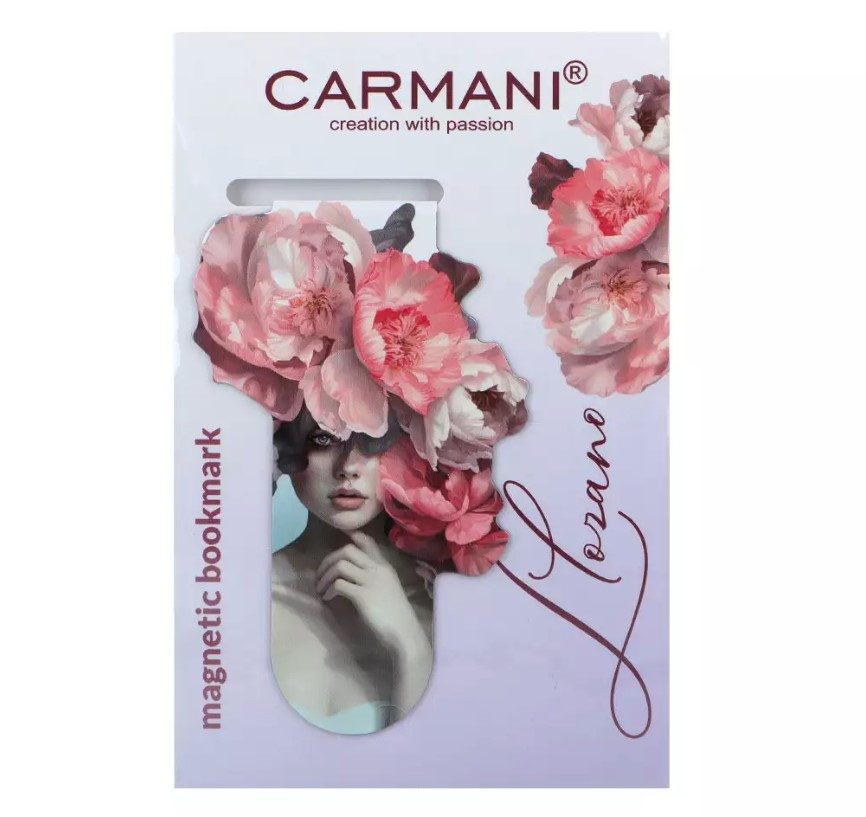 Магнітна закладка Carmani для книг Л. Лозано Таємниця півоній, 3x10 см (013-4088)