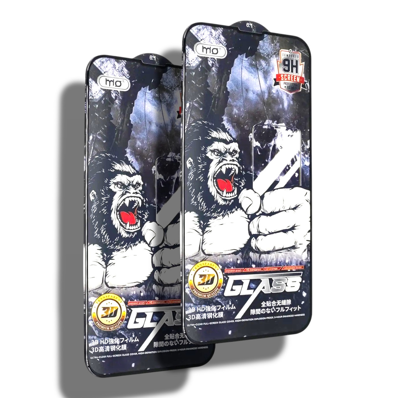 Захисне скло 2шт CDK для Apple iPhone 16e | Full Glue 3D MO King Kong (016133) (black)
