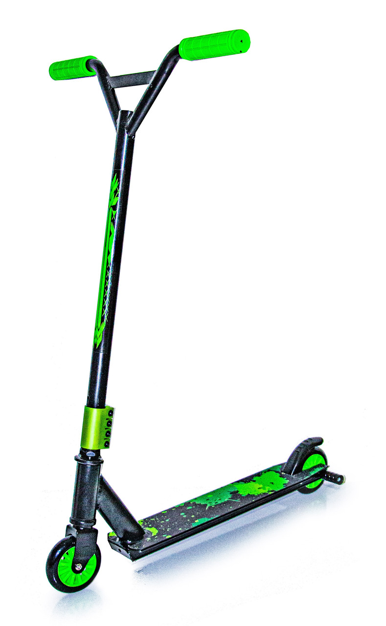 Трюковий самокат Maximal Exercise від Scale Sports на підшипниках Abec-7. Зелений колір, фото 1
