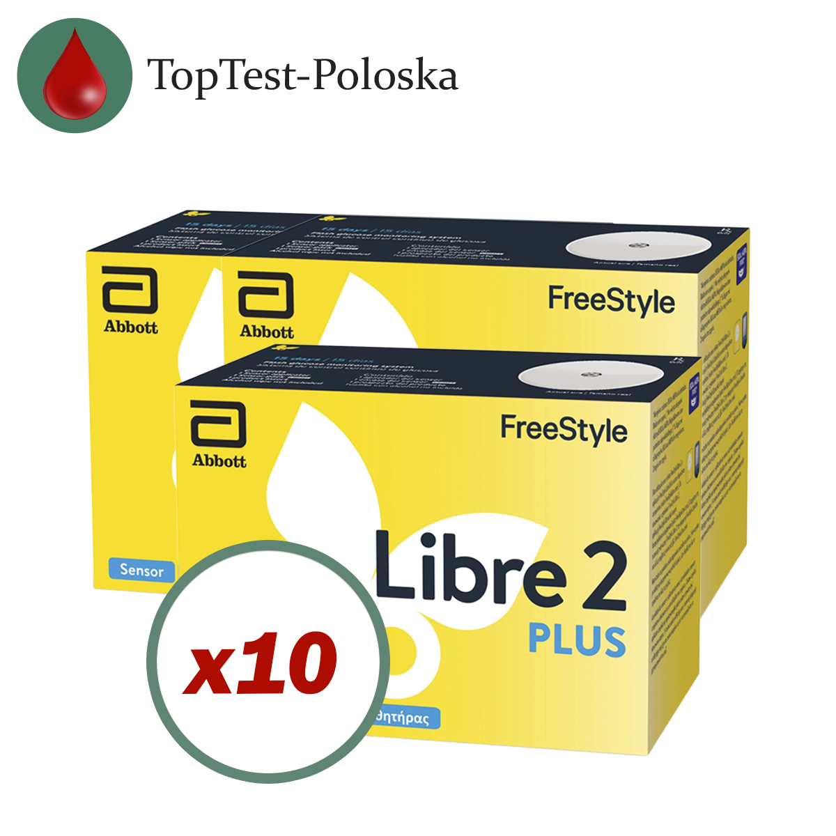 Сенсор Freestyle Libre 2 Plus (ФріСтайл Лібре 2 Плюс) 10 уп.