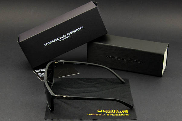 Окуляри чоловічі сонцезахисні Porsche Design (арт. PB87011) чорний матовий, фото 4
