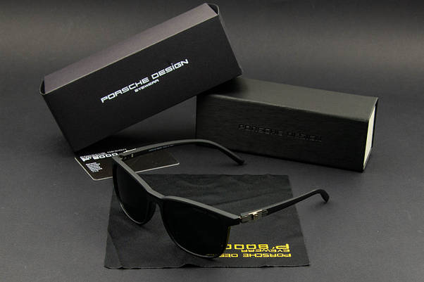 Окуляри чоловічі сонцезахисні Porsche Design (арт. PB87011) чорний матовий, фото 3