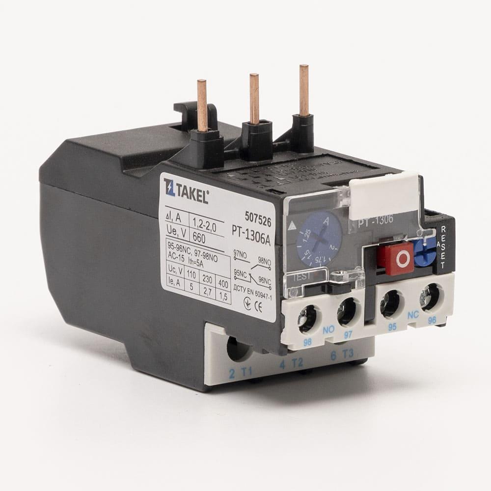 Реле теплове РТ-1306A діап. 1.2-2.0 А