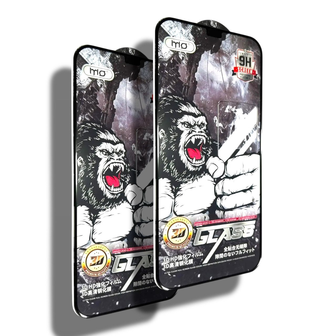 Захисне скло 2 шт CDK для Apple iPhone 12 / 12 Pro | Full Glue 3D MO King Kong (019466) (black)