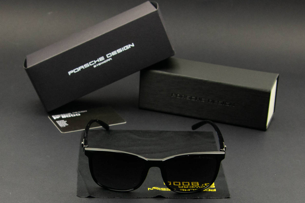 Окуляри чоловічі сонцезахисні Porsche Design (арт. PB87011) чорний глянець, фото 1
