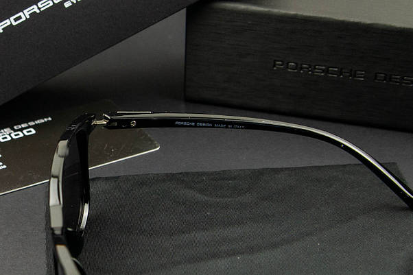 Окуляри чоловічі сонцезахисні Porsche Design (арт. PB87011) чорний глянець, фото 5