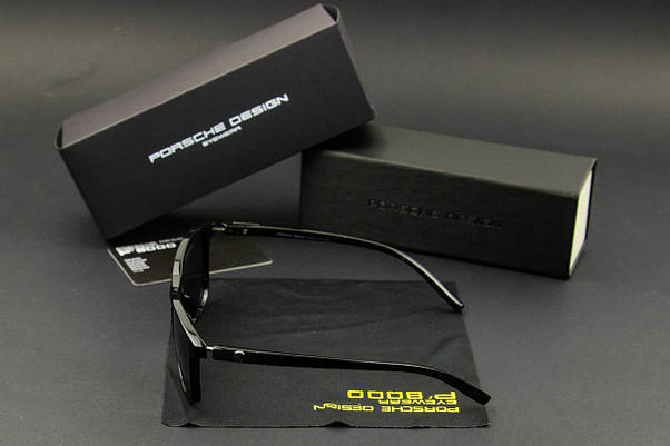 Окуляри чоловічі сонцезахисні Porsche Design (арт. PB87011) чорний глянець, фото 6