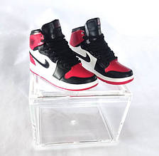 Міні взуття фінгер шузи Nike AIR Jordan у пластиковому кейсі Червоний