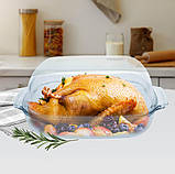 Каструля скляна термостійка 5.7 Лтр.Maestro MR-5157 Термостійка каструля для дому, фото 2