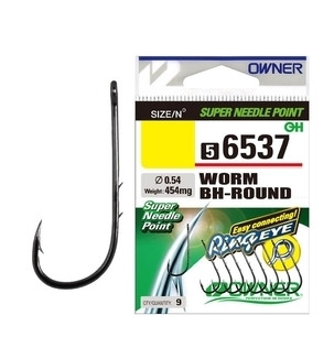 Гачок OWNER Worm Bh-Round 56537 №4 (9шт/уп)