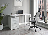 Робочий стіл для комп'ютера 1200х600х750мм. Комп'ютерний стіл (Білий), фото 2