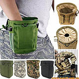 Сумка скидання магазину Oxford навісний тактичний MOLLE-підсумок для скидання магазинів тактична Олива, фото 8