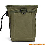 Сумка скидання магазину Oxford навісний тактичний MOLLE-підсумок для скидання магазинів тактична Олива, фото 7