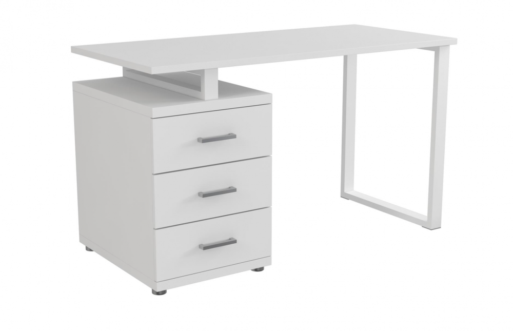Робочий стіл для комп'ютера 1200х600х750мм. Комп'ютерний стіл (Білий), фото 1