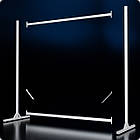 Стійка розбірна "TAIPEI" 1250х1350х500мм. Рейл торговий для одягу, кронштейнів для бутіка., фото 3