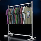 Стійка розбірна "TAIPEI" 1250х1350х500мм. Рейл торговий для одягу, кронштейнів для бутіка., фото 5