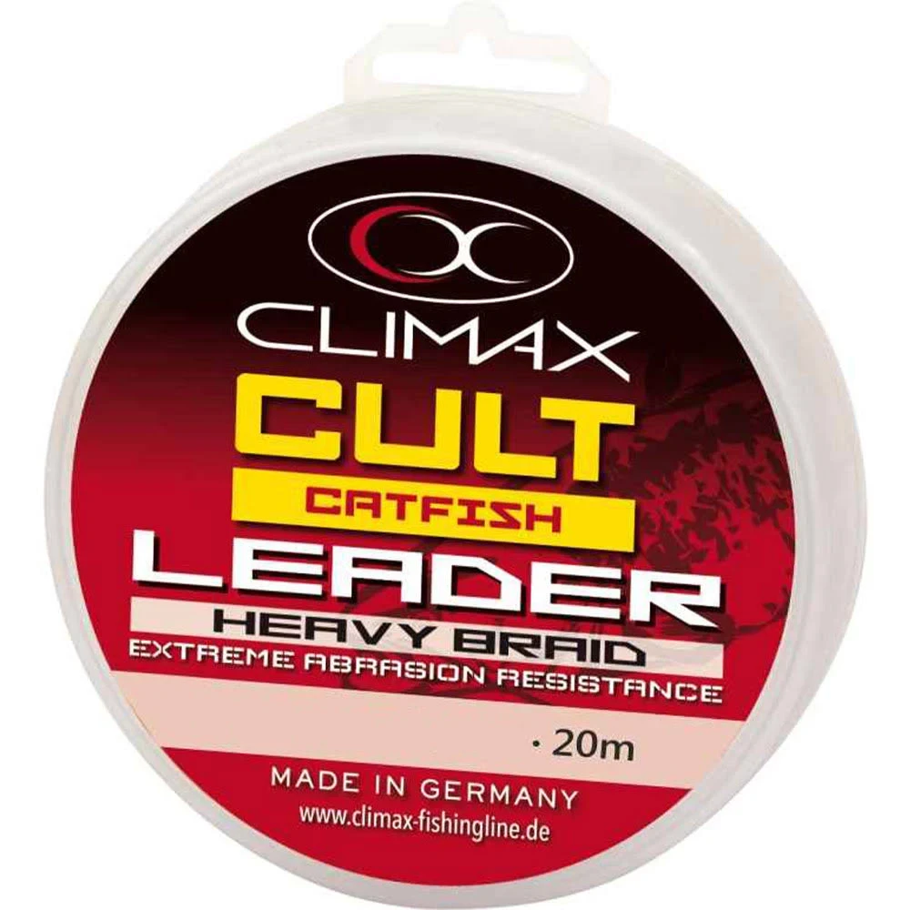Поводковий матеріал для лову сома Climax CULT Catfish Leader 20м 0.8мм 80кг (сірий) (сомовий)