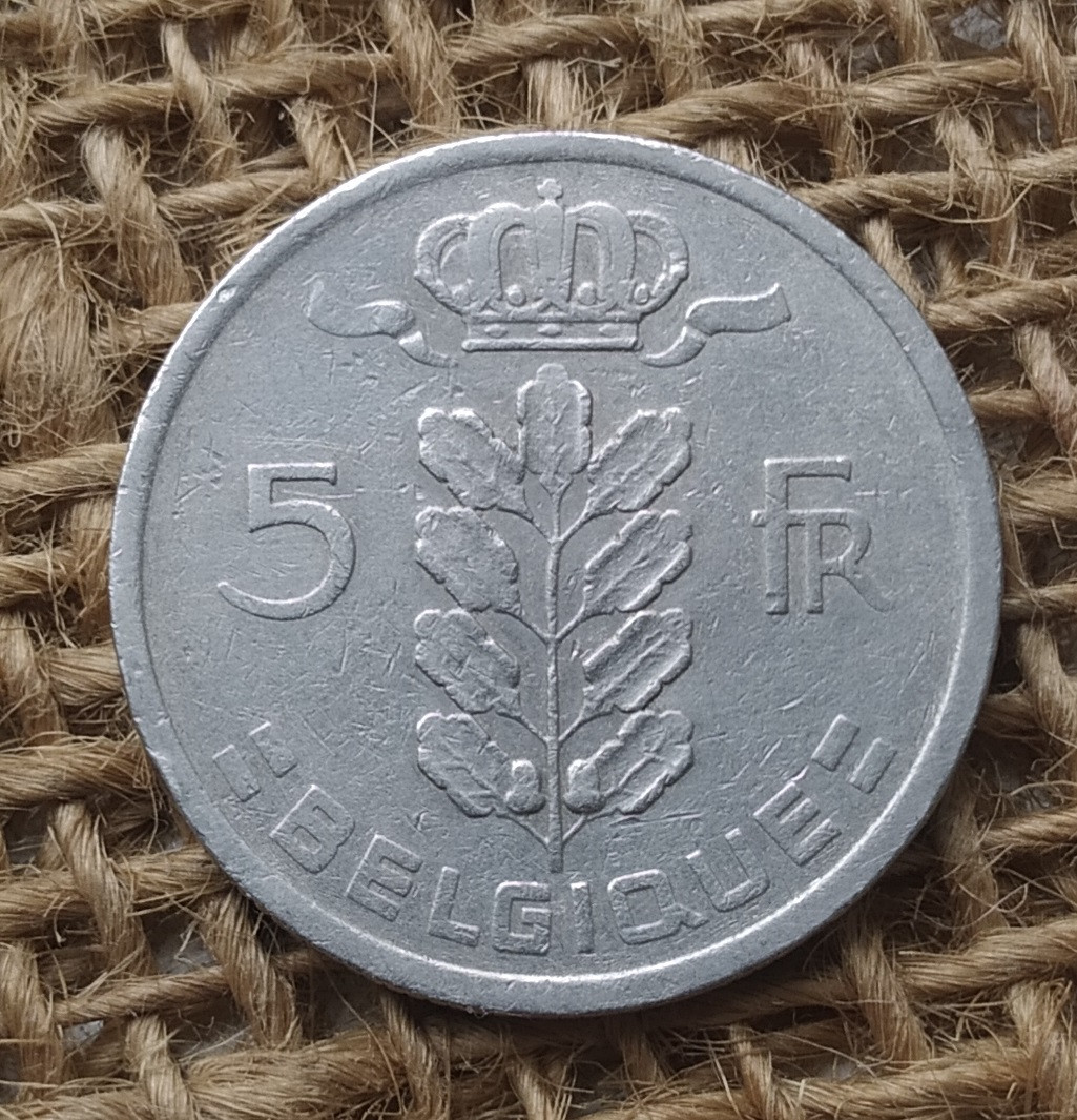 5 франкiв 1949 року. Бельгiя