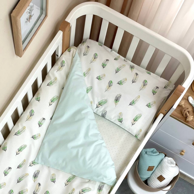 Дитяча постільна білизна Baby Mix Перо м'ята