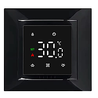 Терморегулятор в рамку Ecoset PWT 005 для теплої підлоги (чорний) Schneider Unica New, Legrand Valena